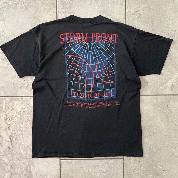 Vintage Billy Joel 1989-90 Storm Front 80's 90's Tour Concert T-Shirt - Picture 4 of 7